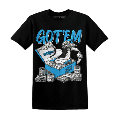 Powder Blue 9s T Shirt Match Dollar Sneaker Box - NastyJamz
