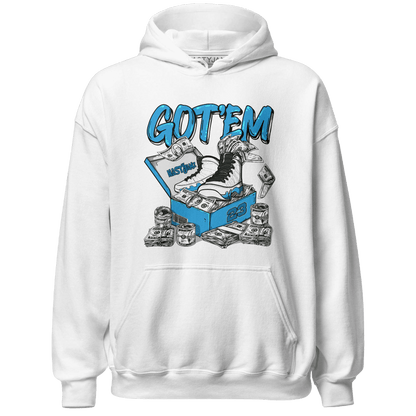 Powder Blue 9s Hoodie Match Dollar Sneaker Box - NastyJamz