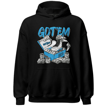Powder Blue 9s Hoodie Match Dollar Sneaker Box - NastyJamz