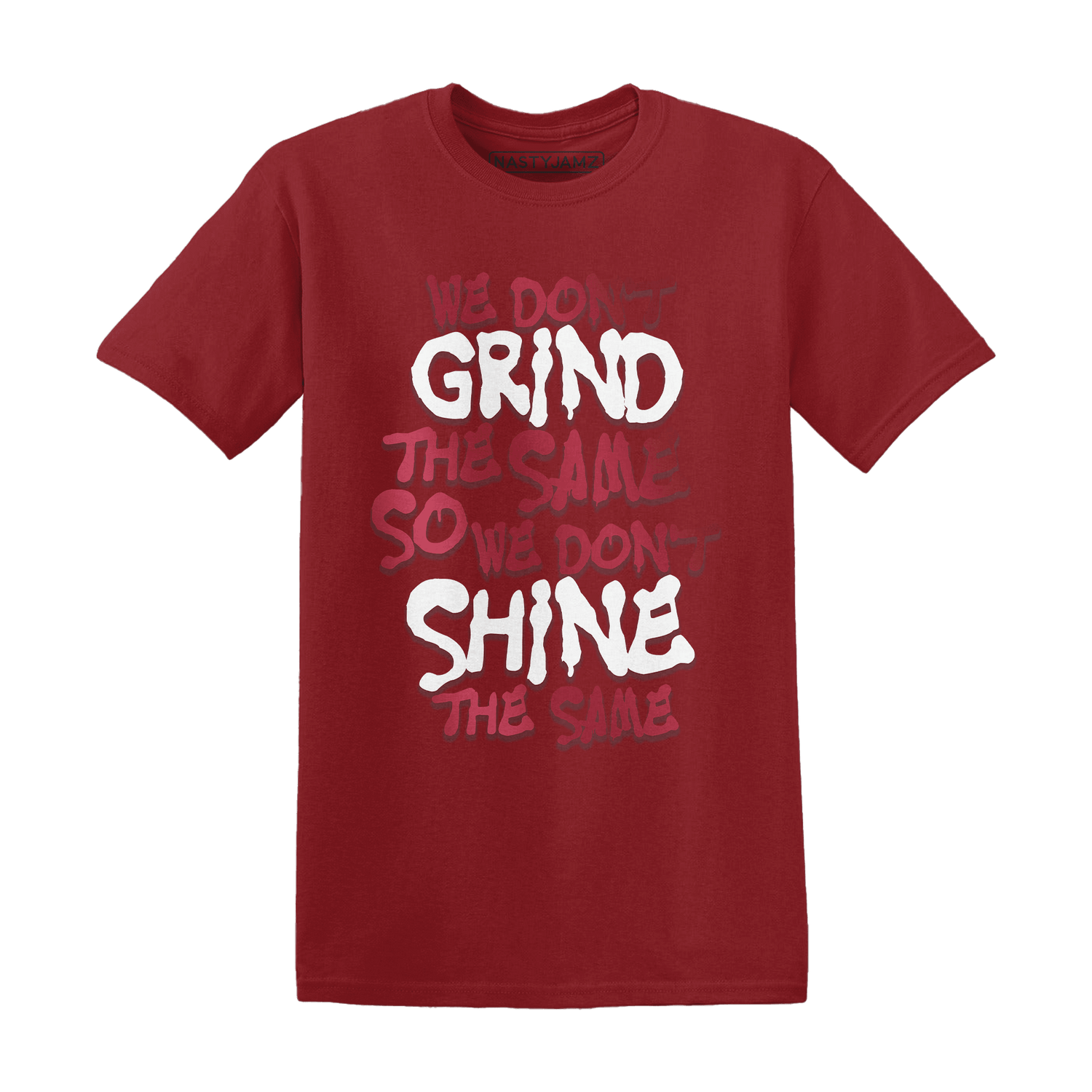 High 85 Metallic Burgundy 1s T Shirt Match Dont Shine The Same - NastyJamz