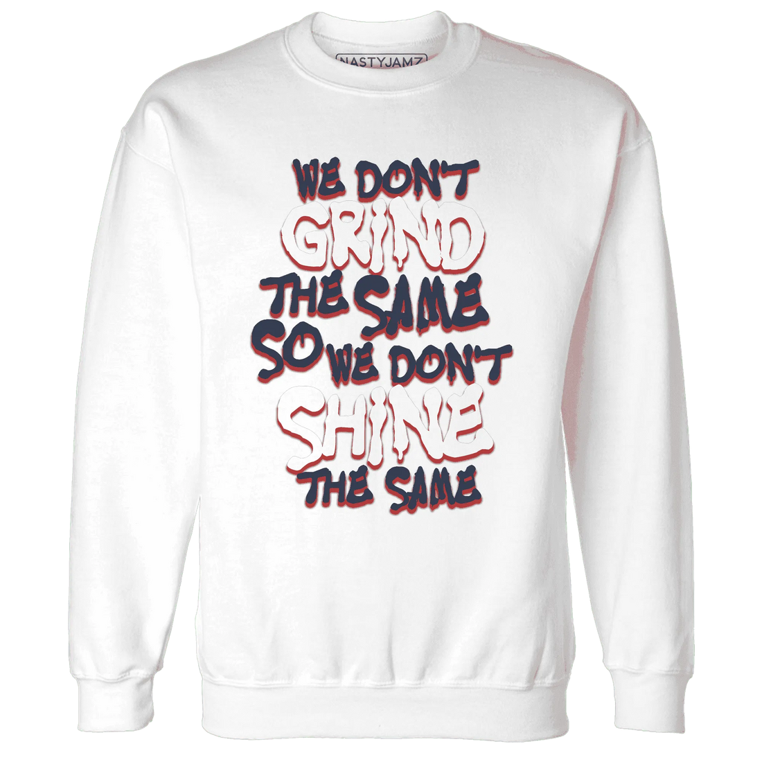 White-Navy-6s-Sweatshirt-Match-Dont-Shine-The-Same