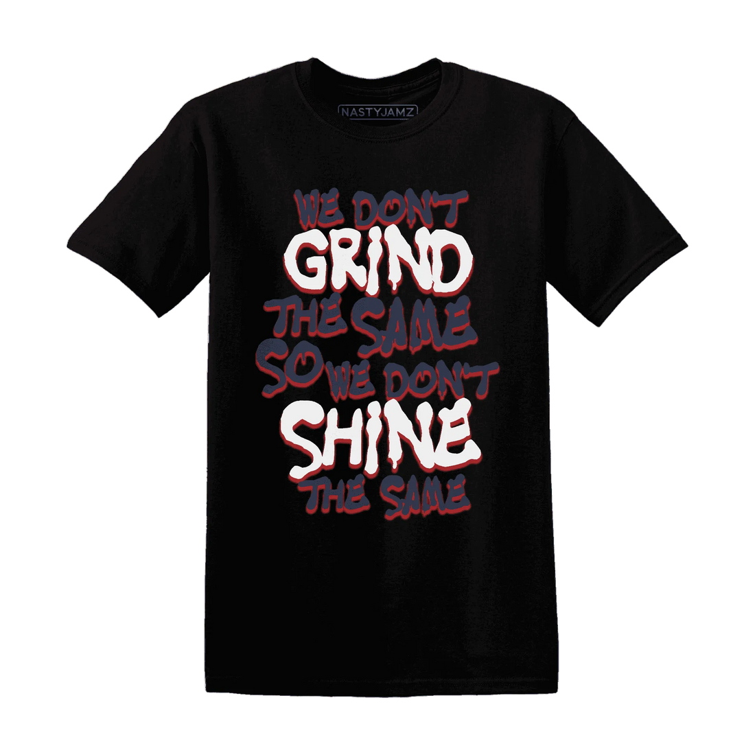 White-Navy-6s-T-Shirt-Match-Dont-Shine-The-Same