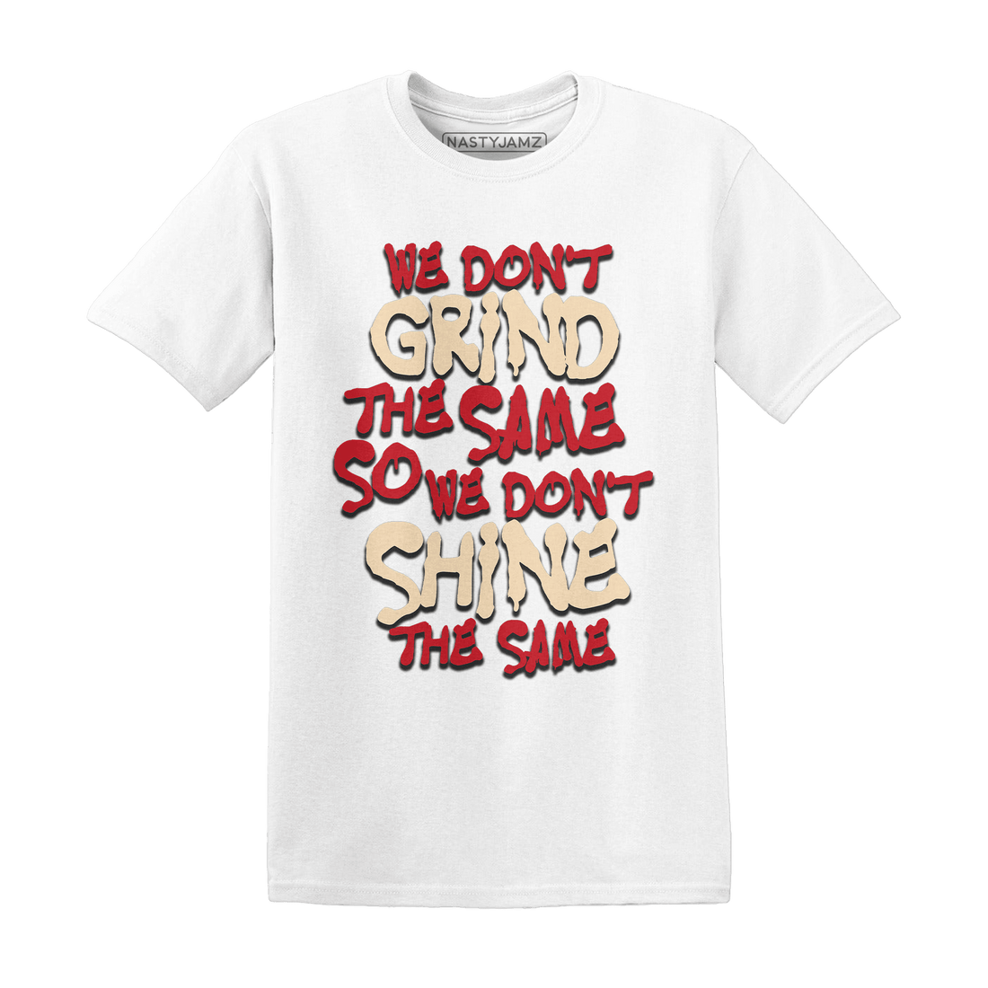 Jumman Jack University Red T Shirt Match Dont Shine The Same - NastyJamz