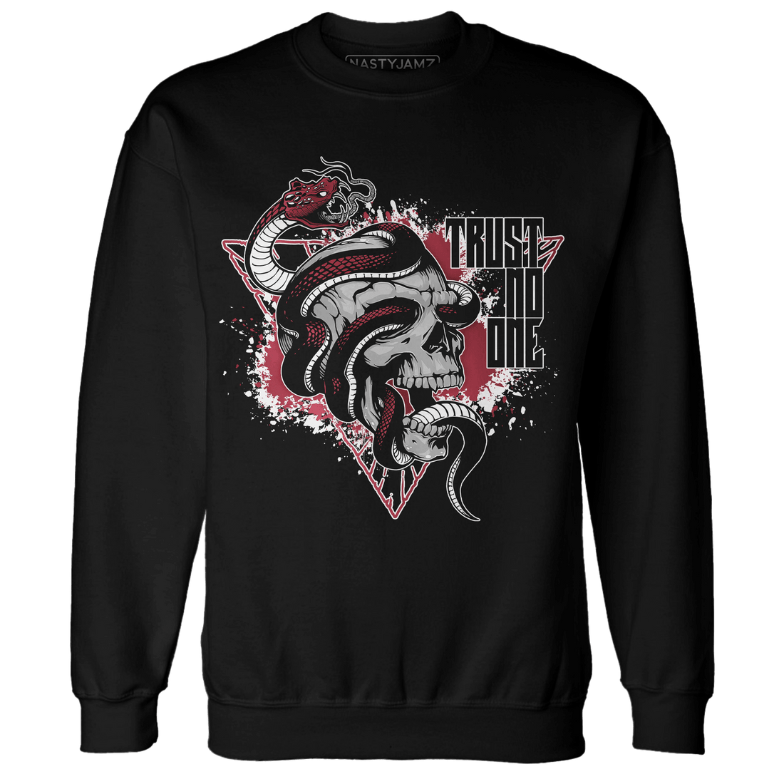 High 85 Metallic Burgundy 1s Sweatshirt Match Dont Trust Any - NastyJamz
