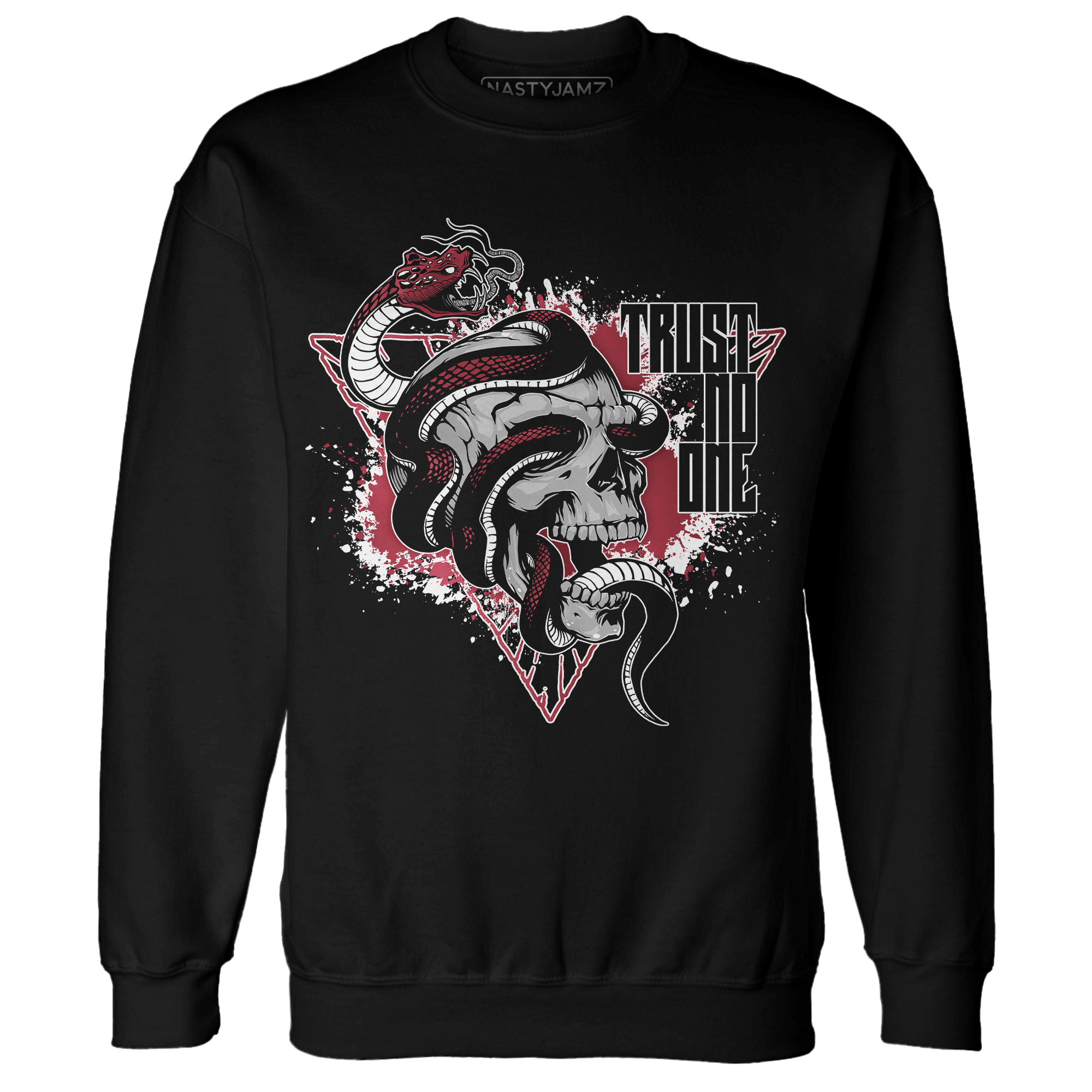 High 85 Metallic Burgundy 1s Sweatshirt Match Dont Trust Any - NastyJamz