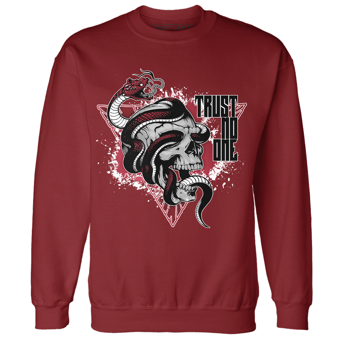 High 85 Metallic Burgundy 1s Sweatshirt Match Dont Trust Any - NastyJamz