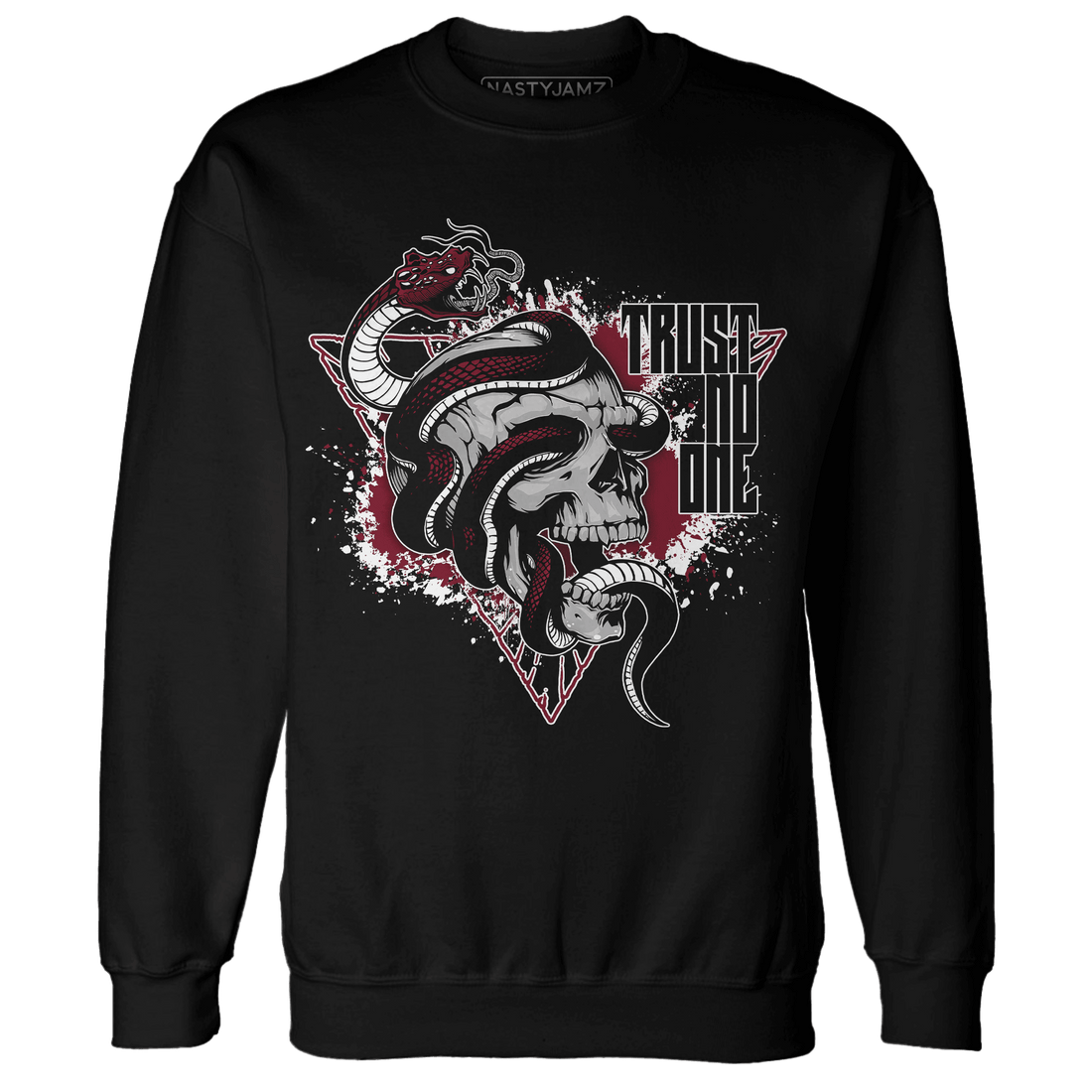 High White Team Red 1s Sweatshirt Match Dont Trust Any - NastyJamz