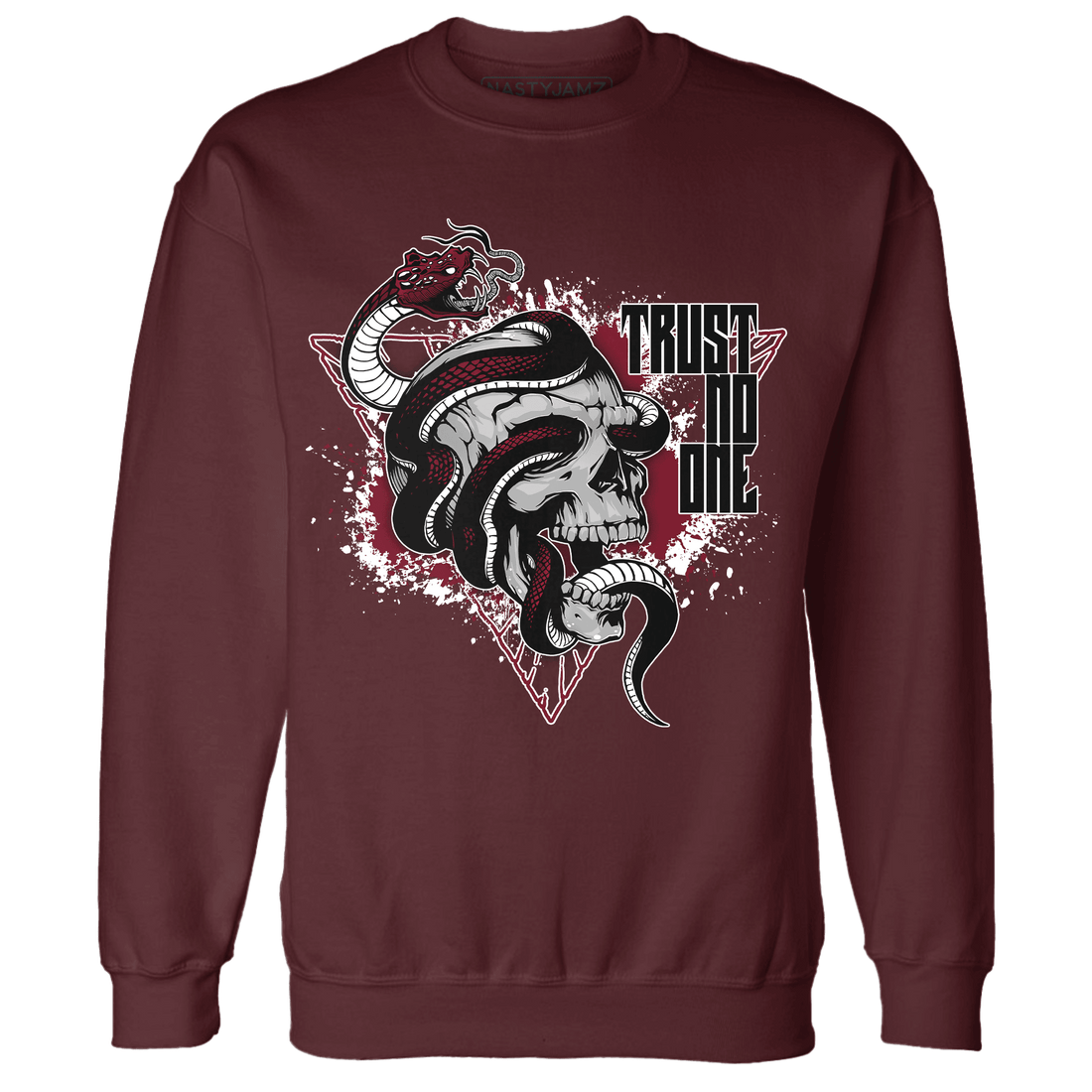 High White Team Red 1s Sweatshirt Match Dont Trust Any - NastyJamz