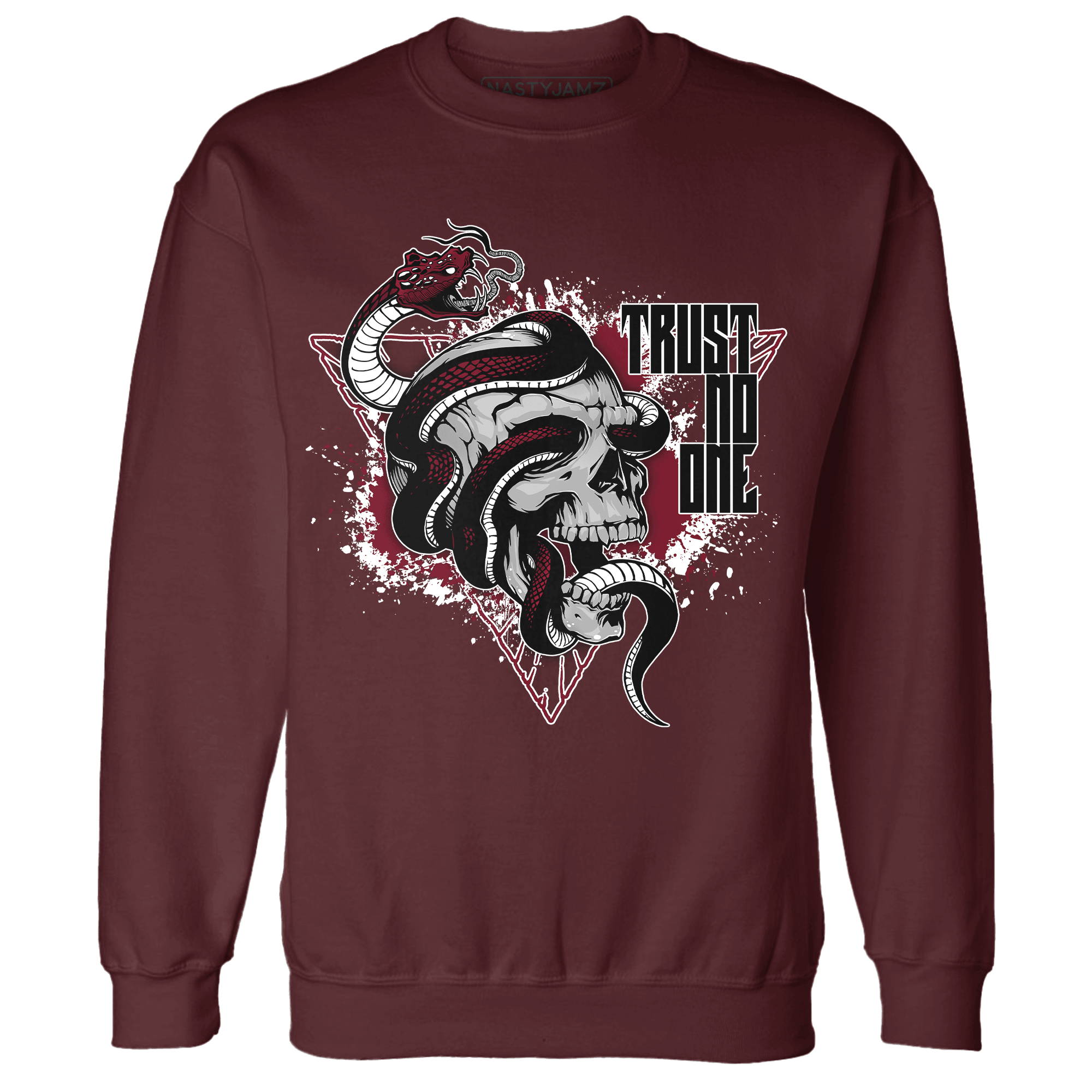 High White Team Red 1s Sweatshirt Match Dont Trust Any - NastyJamz