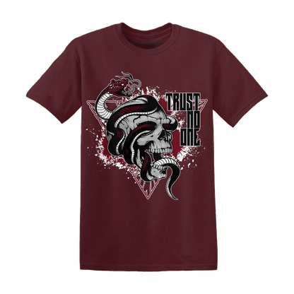 High White Team Red 1s T Shirt Match Dont Trust Any - NastyJamz