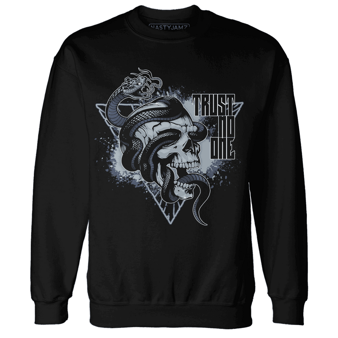 Mid Diffused Blue Grey 1s Sweatshirt Match Dont Trust Any - NastyJamz
