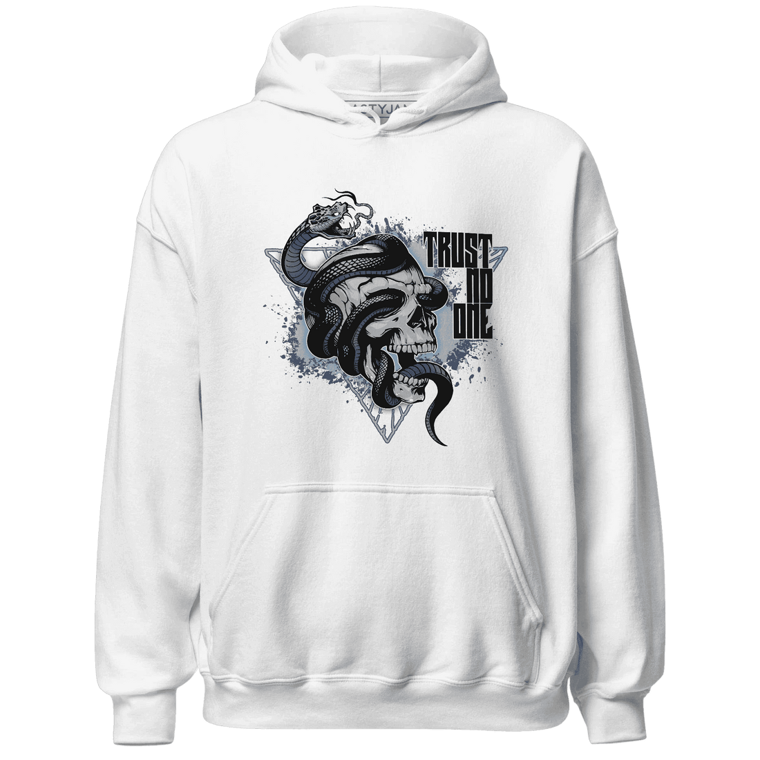 Mid Diffused Blue Grey 1s Hoodie Match Dont Trust Any - NastyJamz