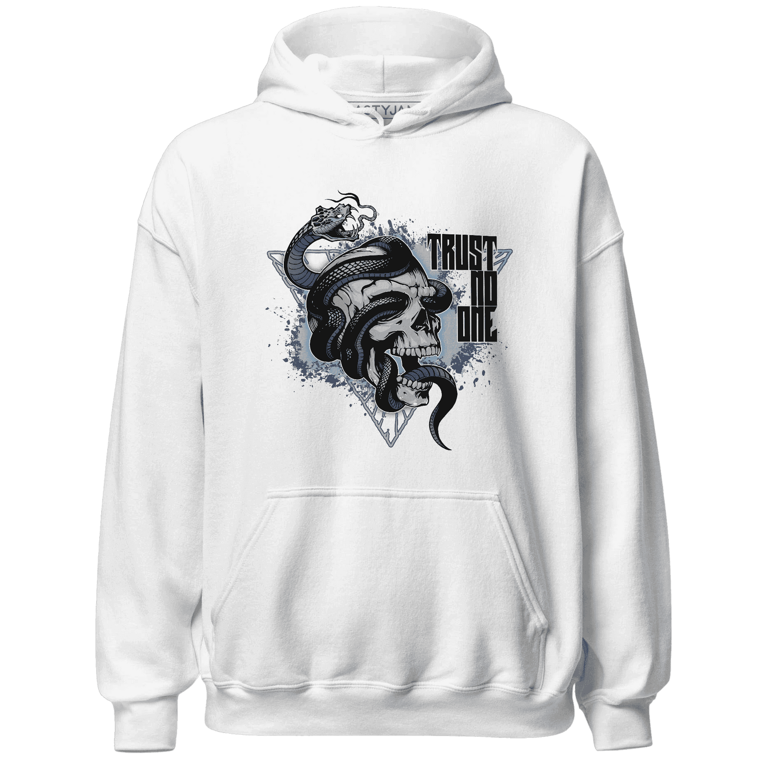 Mid Diffused Blue Grey 1s Hoodie Match Dont Trust Any - NastyJamz