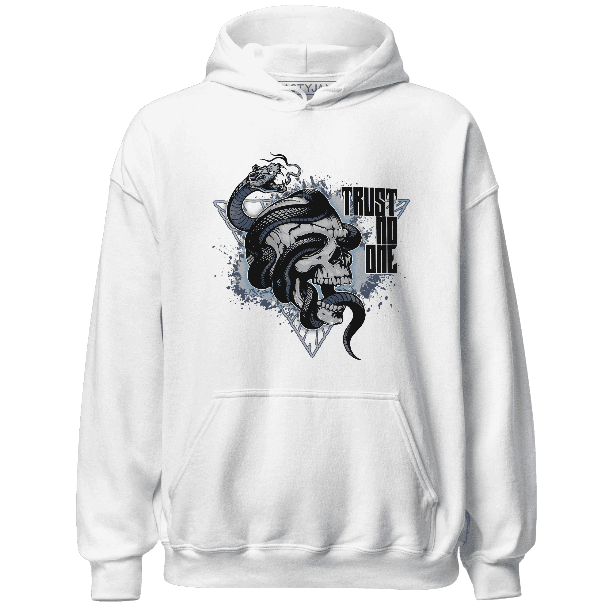 Mid Diffused Blue Grey 1s Hoodie Match Dont Trust Any - NastyJamz
