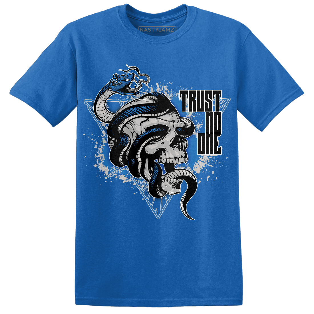 Industrial Blue 4s T Shirt Match Dont Trust Any - NastyJamz