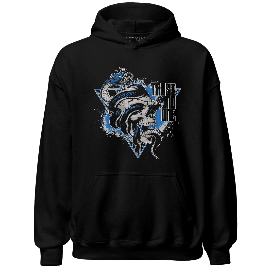 Industrial Blue 4s Hoodie Match Dont Trust Any - NastyJamz