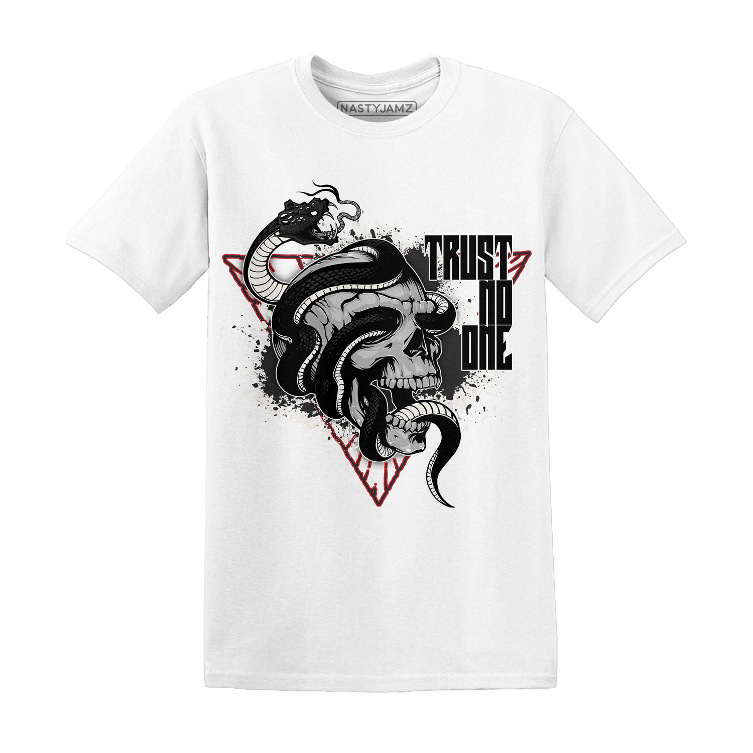 Jumman Jack University Red T Shirt Match Dont Trust Any - NastyJamz