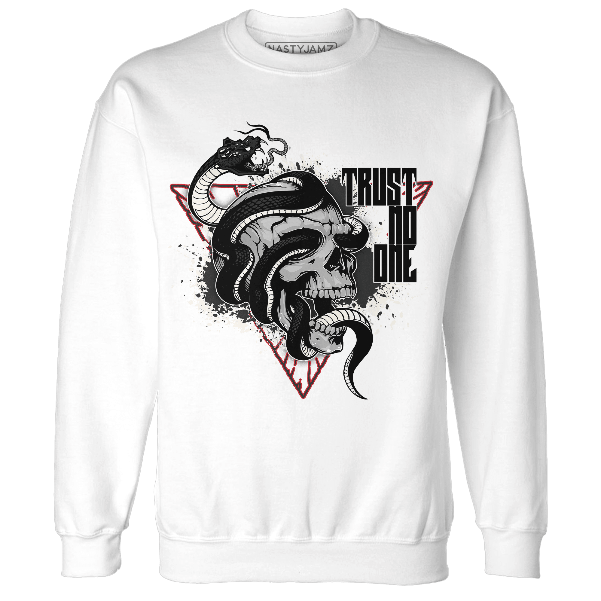Jumman Jack University Red Sweatshirt Match Dont Trust Any - NastyJamz