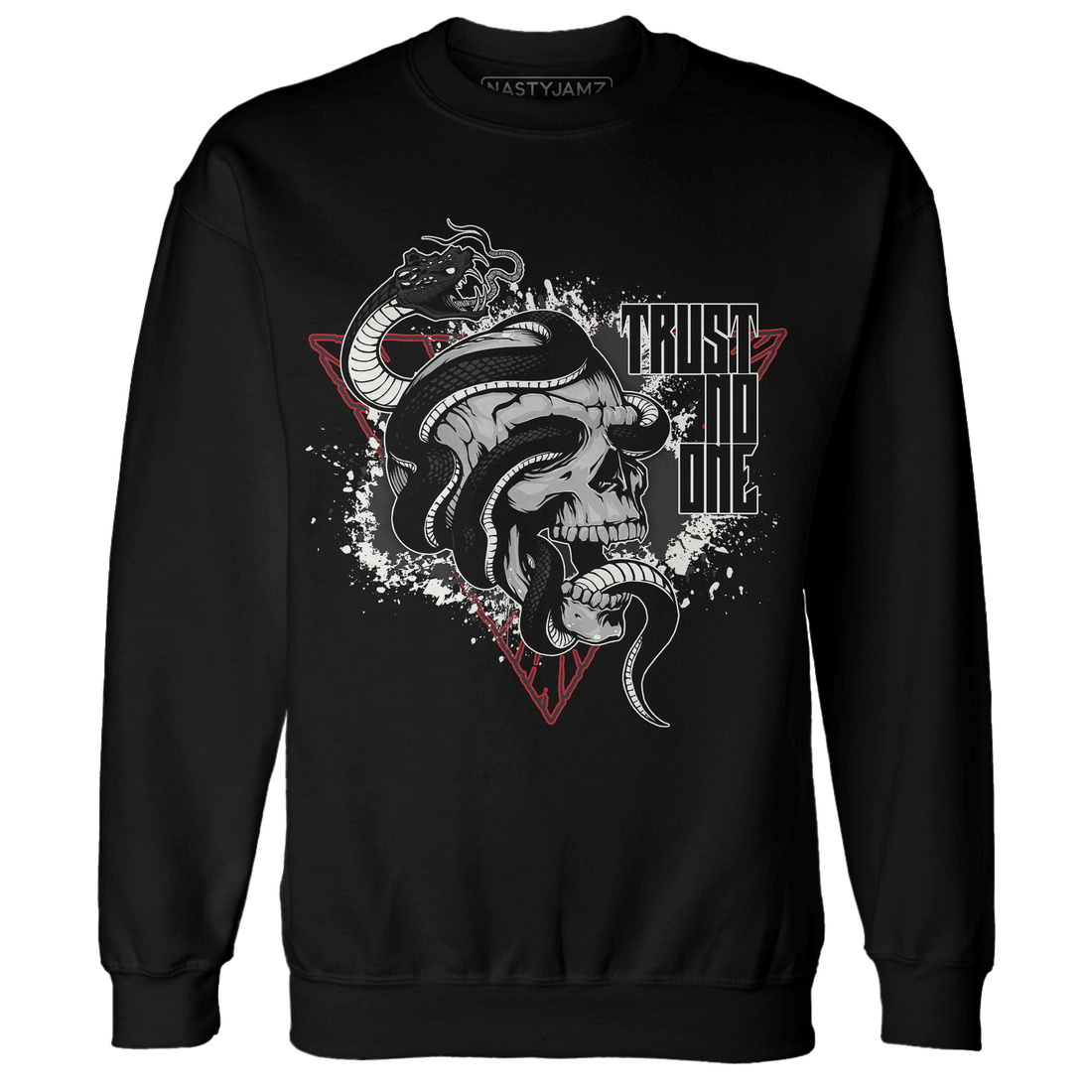 Jumman Jack University Red Sweatshirt Match Dont Trust Any - NastyJamz