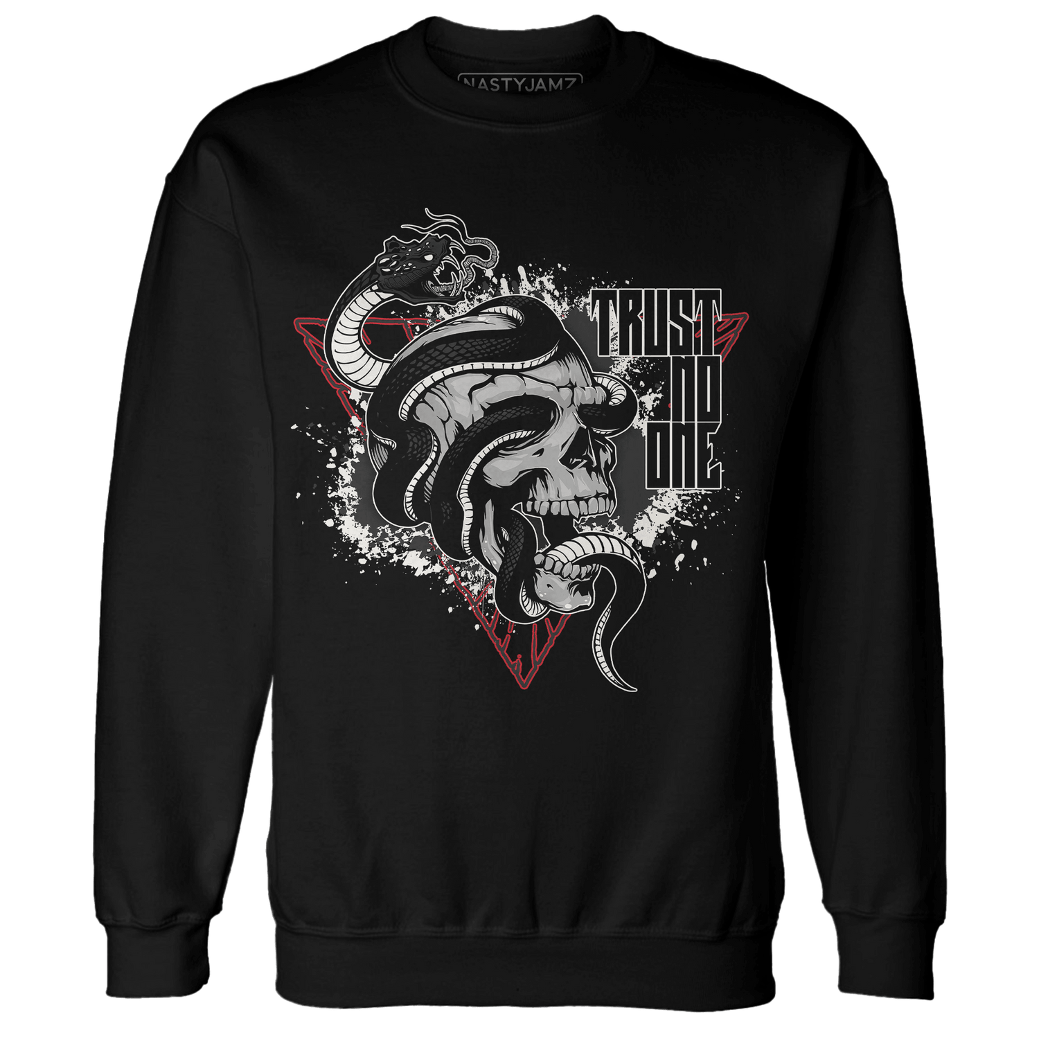 Jumman Jack University Red Sweatshirt Match Dont Trust Any - NastyJamz