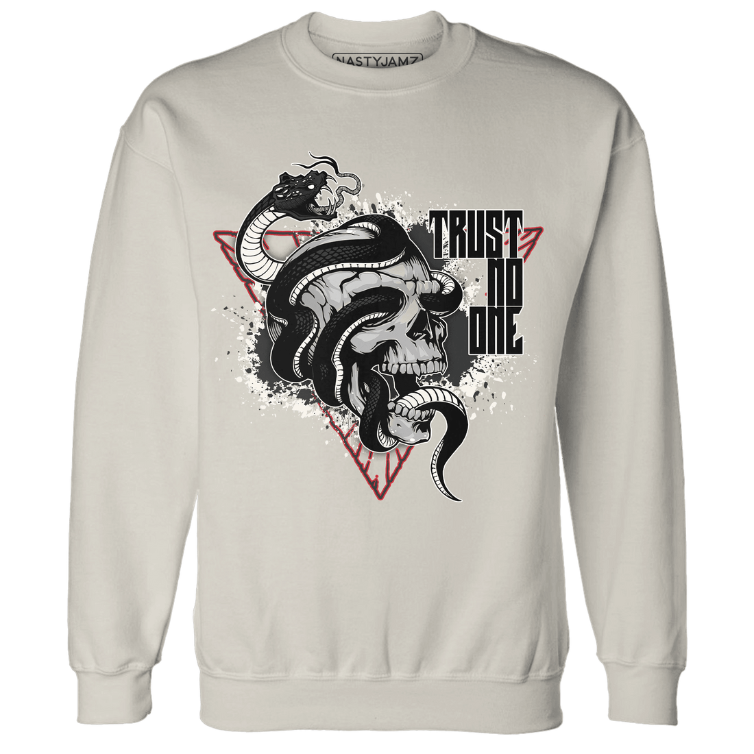 Jumman Jack University Red Sweatshirt Match Dont Trust Any - NastyJamz