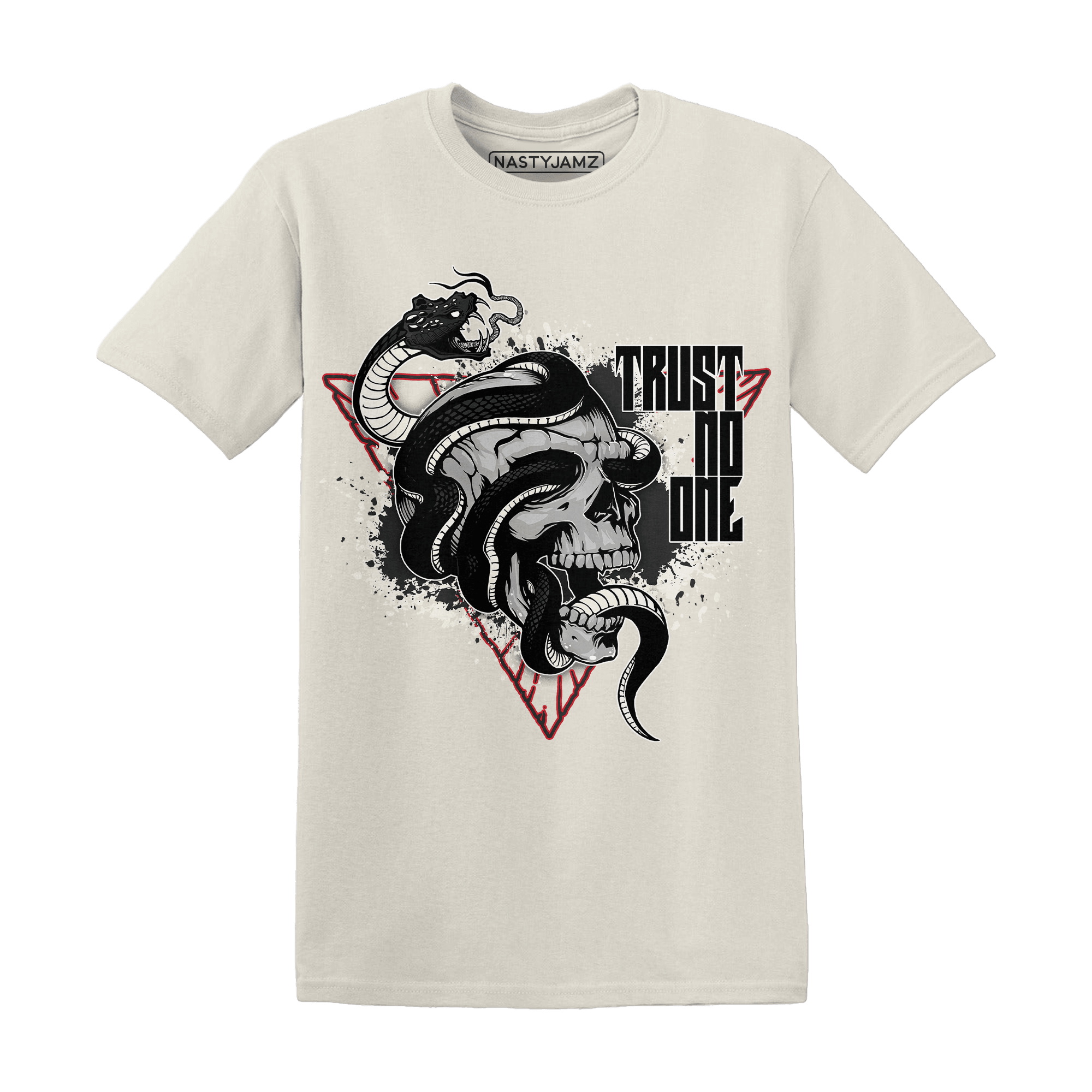 Jumman Jack University Red T Shirt Match Dont Trust Any - NastyJamz