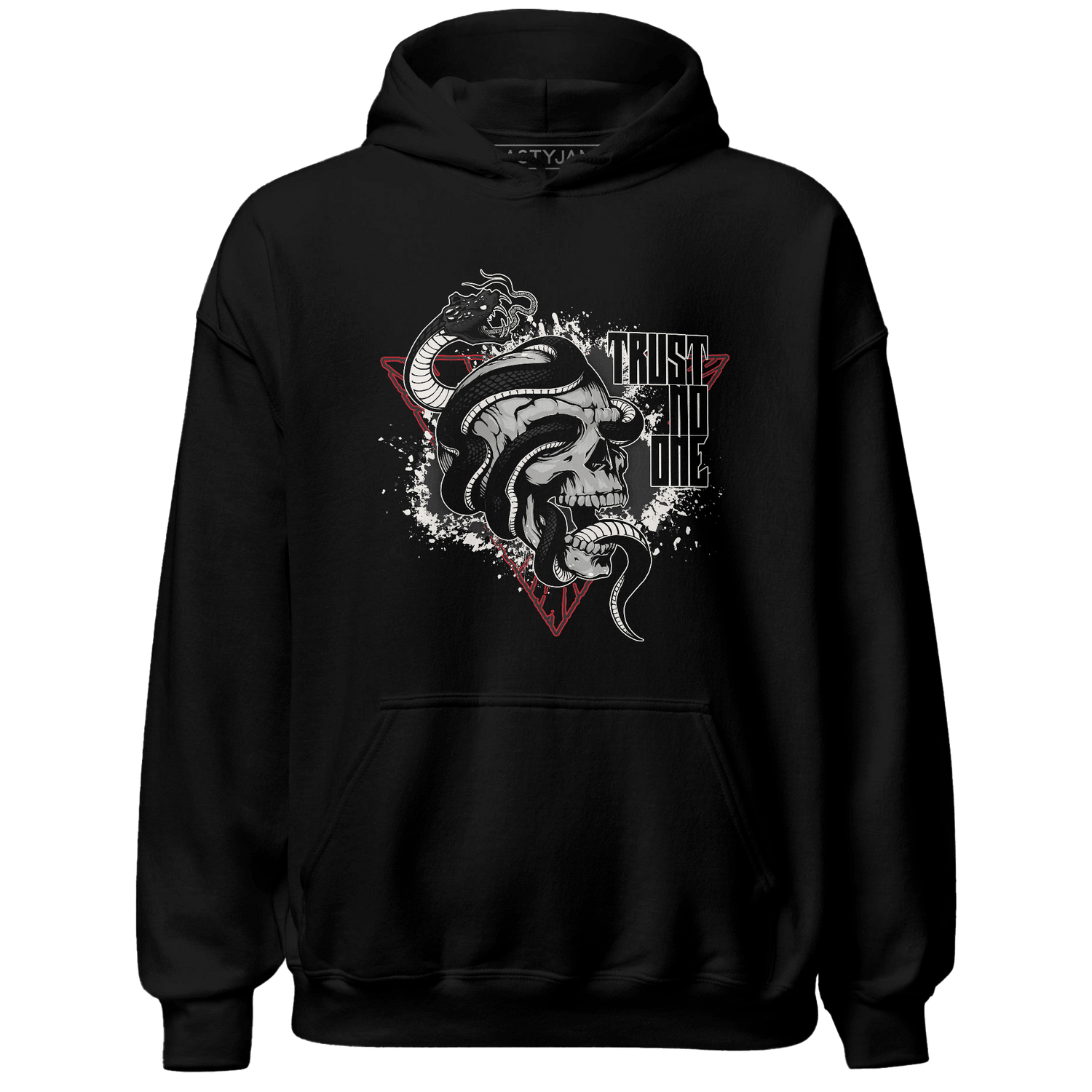 Jumman Jack University Red Hoodie Match Dont Trust Any - NastyJamz