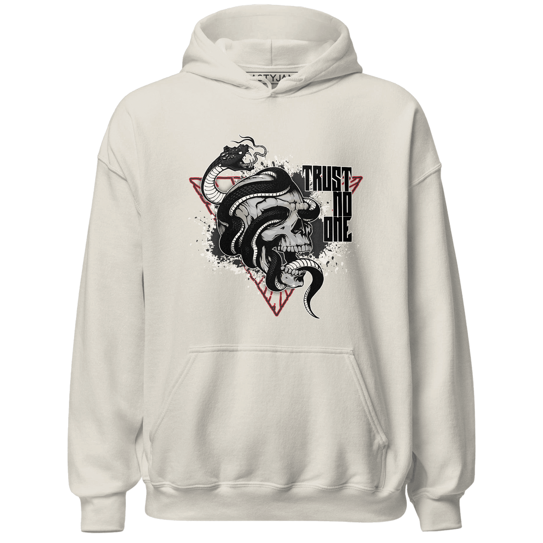 Jumman Jack University Red Hoodie Match Dont Trust Any - NastyJamz
