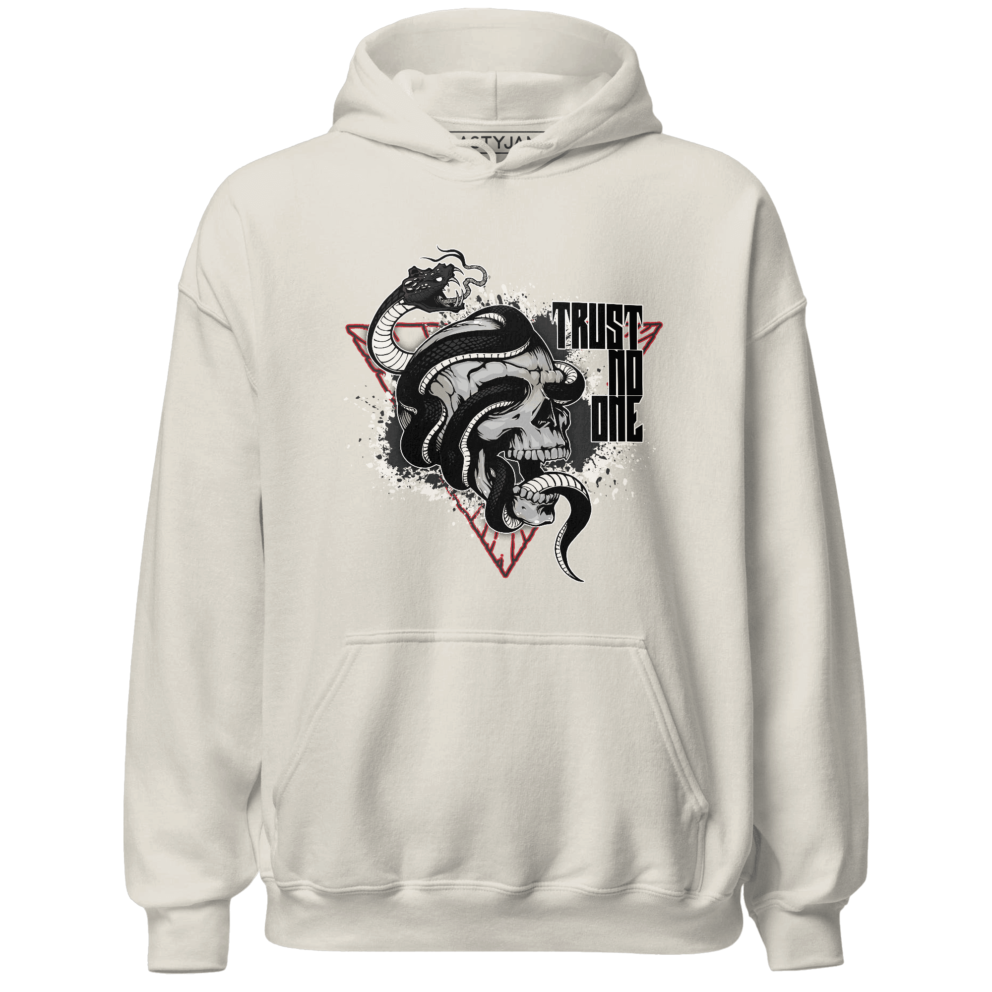 Jumman Jack University Red Hoodie Match Dont Trust Any - NastyJamz