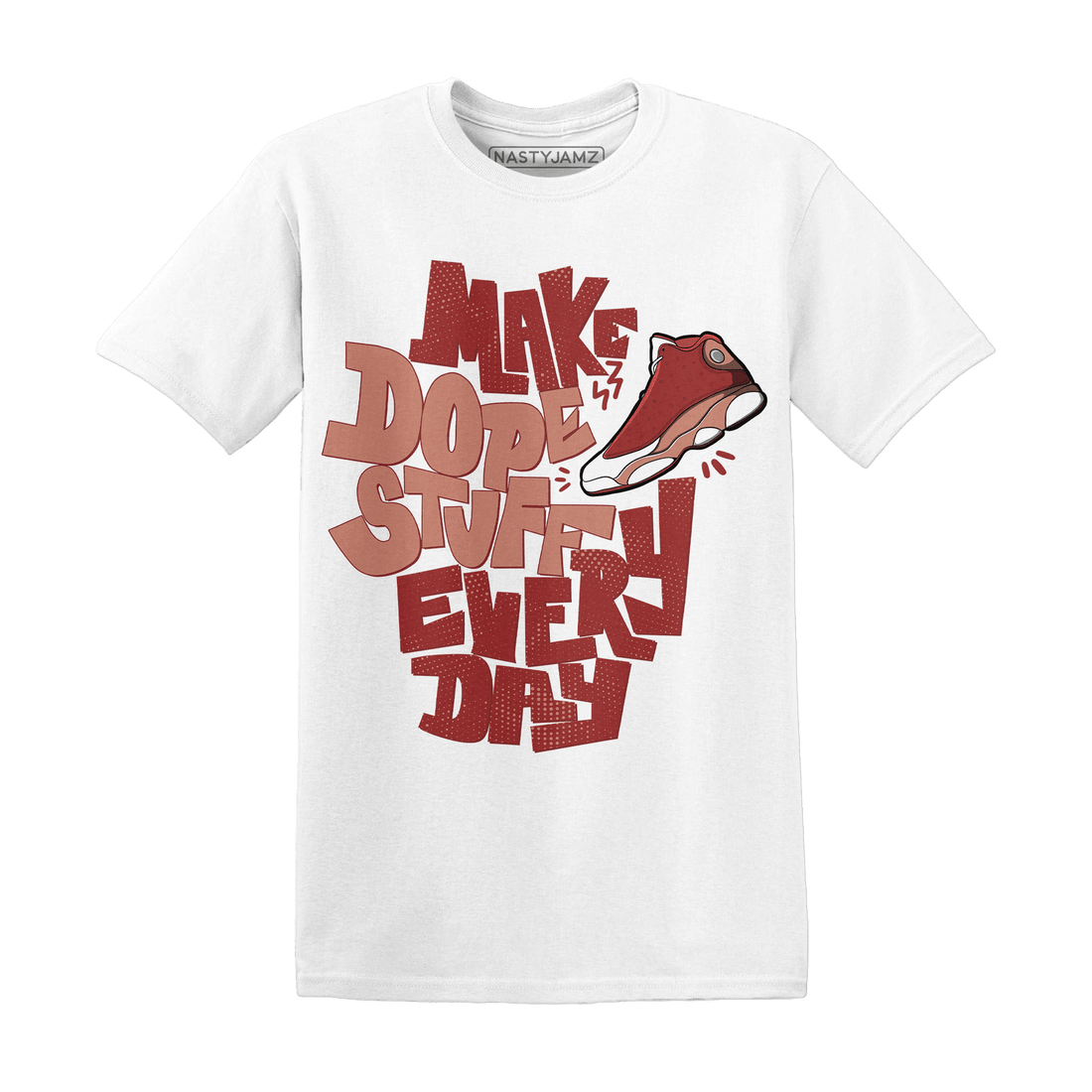 Dune Red 13s T Shirt Match Dope Sneaker - NastyJamz