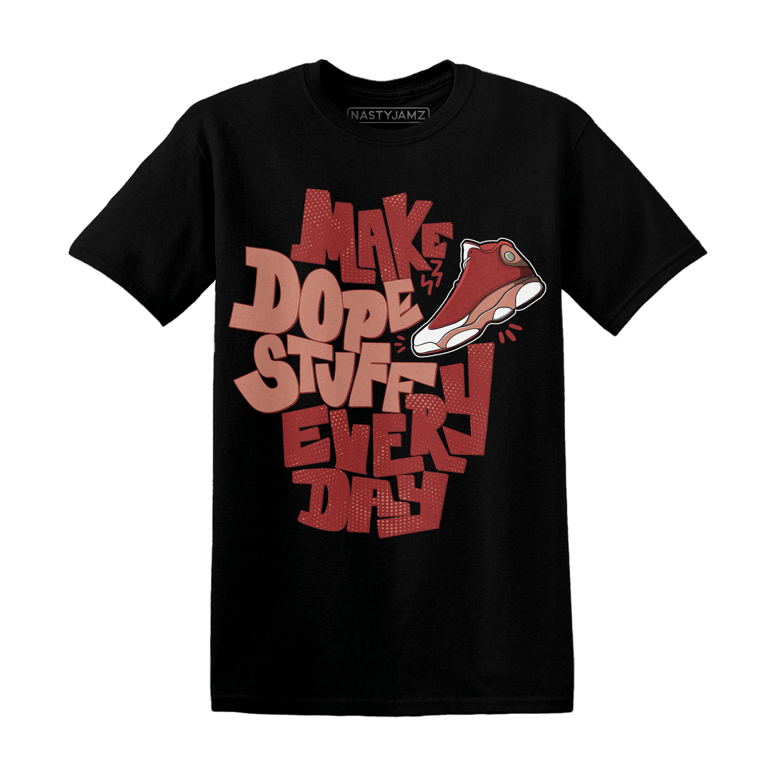 Dune Red 13s T Shirt Match Dope Sneaker - NastyJamz