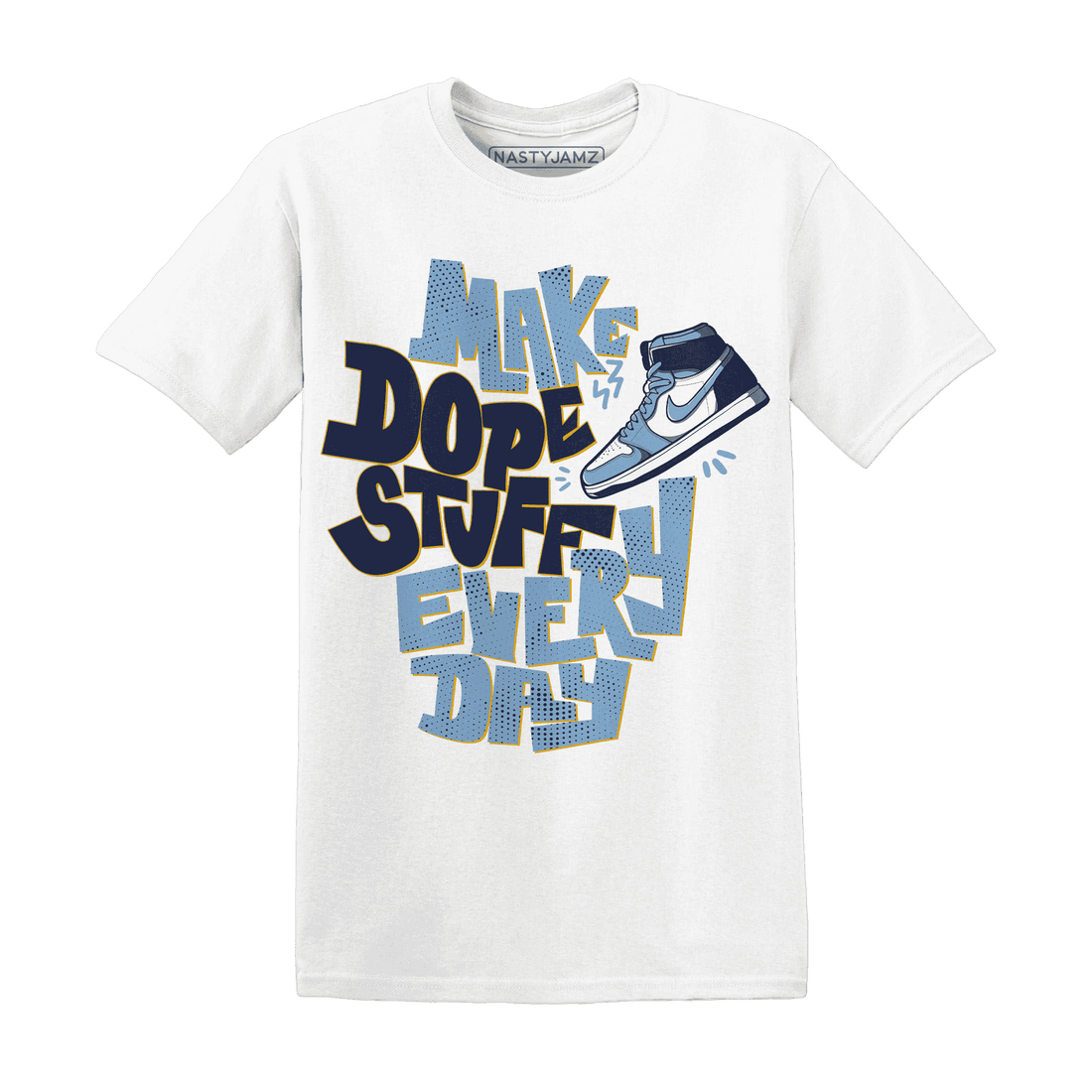 First In Flight 1s T Shirt Match Dope Sneaker - NastyJamz