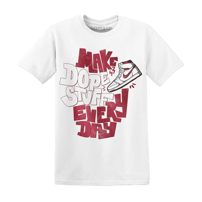 High 85 Metallic Burgundy 1s T Shirt Match Dope Sneaker - NastyJamz