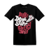 High 85 Metallic Burgundy 1s T Shirt Match Dope Sneaker - NastyJamz