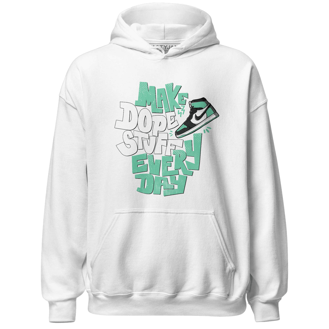 High OG Green Glow 1s Hoodie Match Dope Sneaker - NastyJamz
