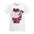 High White Team Red 1s T Shirt Match Dope Sneaker - NastyJamz