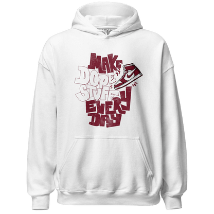 High White Team Red 1s Hoodie Match Dope Sneaker - NastyJamz
