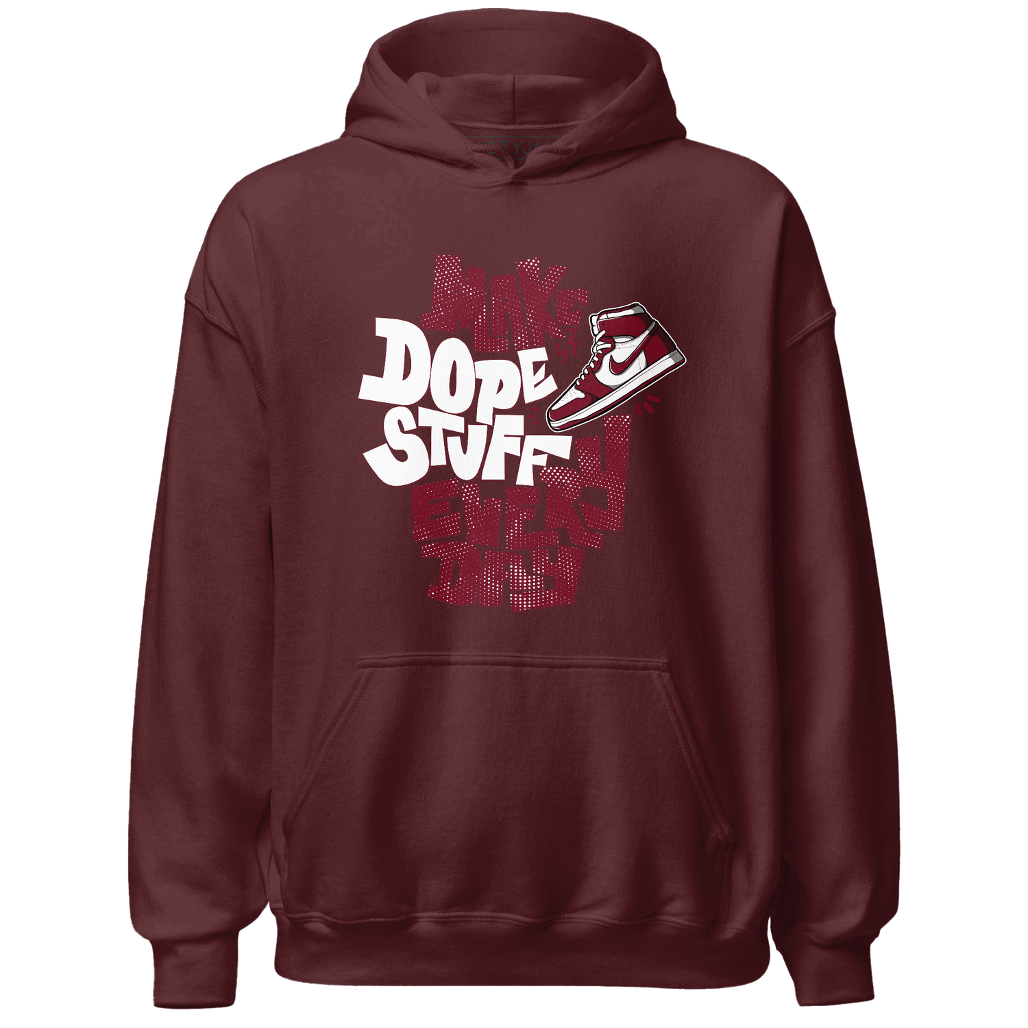 High White Team Red 1s Hoodie Match Dope Sneaker - NastyJamz