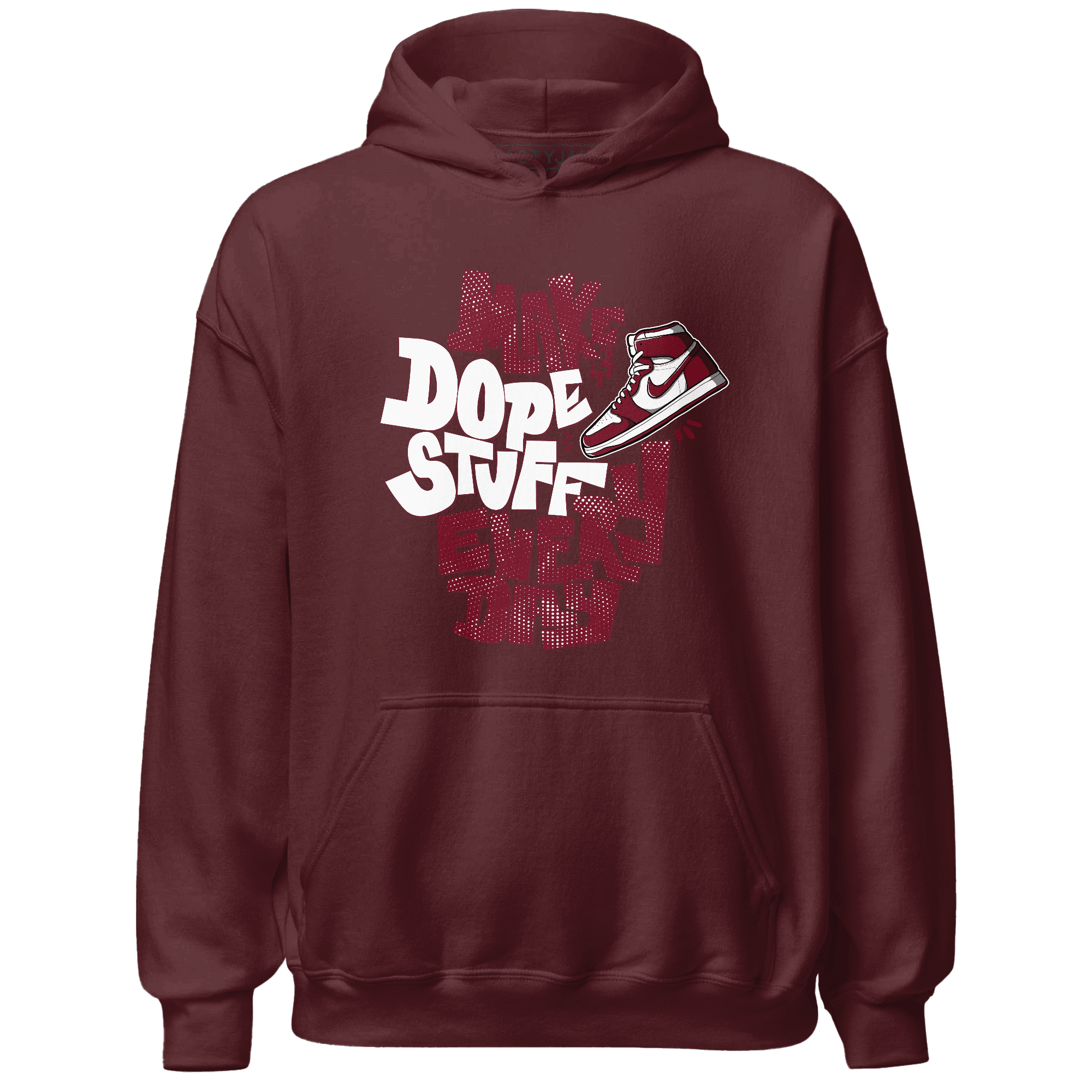 High White Team Red 1s Hoodie Match Dope Sneaker - NastyJamz