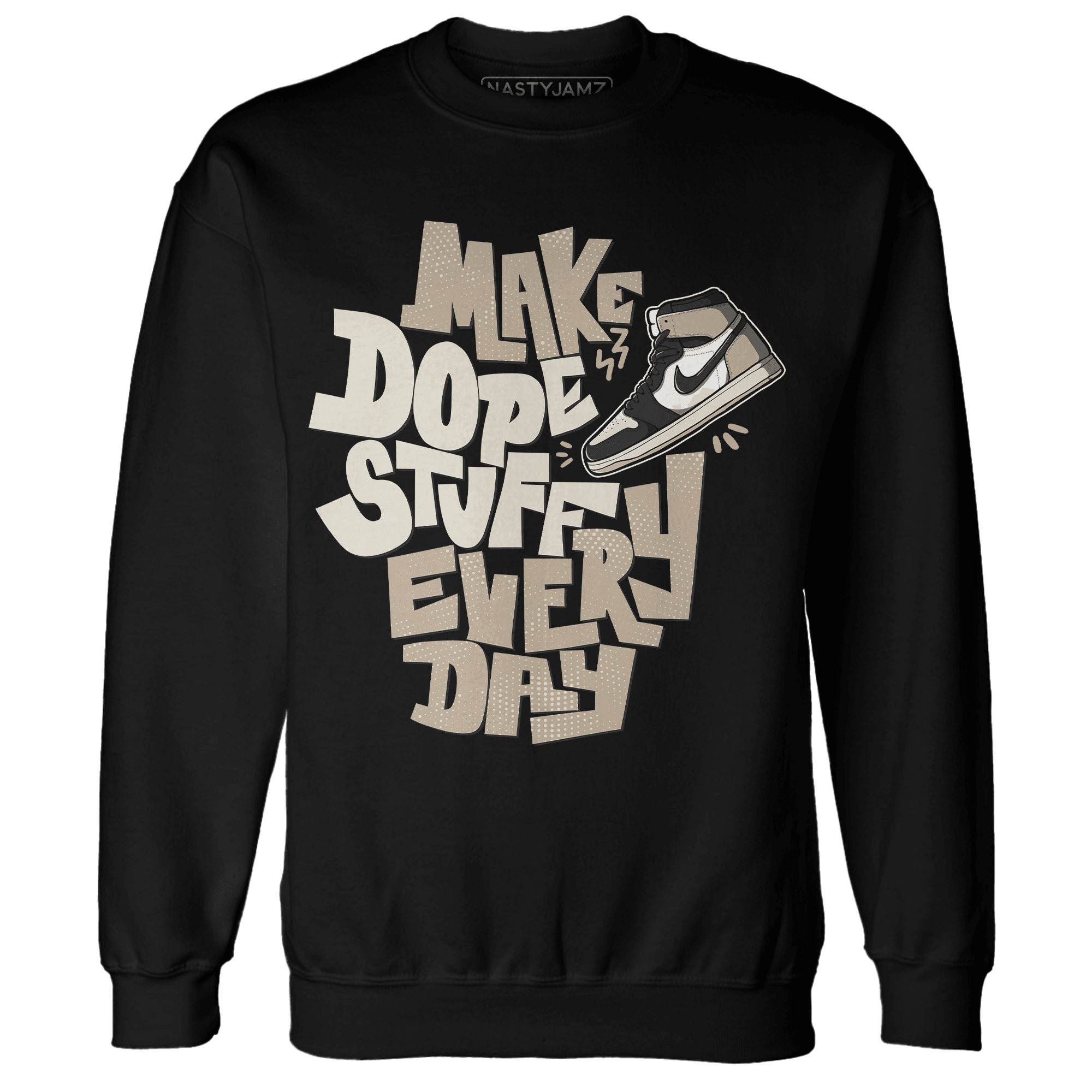 Latte 1s Sweatshirt Match Dope Sneaker - NastyJamz