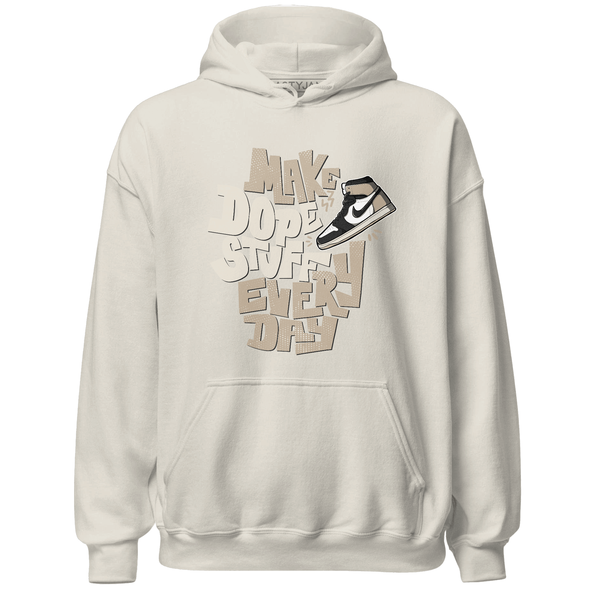 Latte 1s Hoodie Match Dope Sneaker - NastyJamz