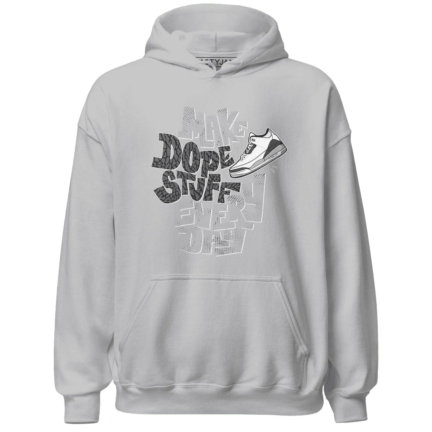 Cement-Grey-3s-Hoodie-Match-Dope-Sneaker