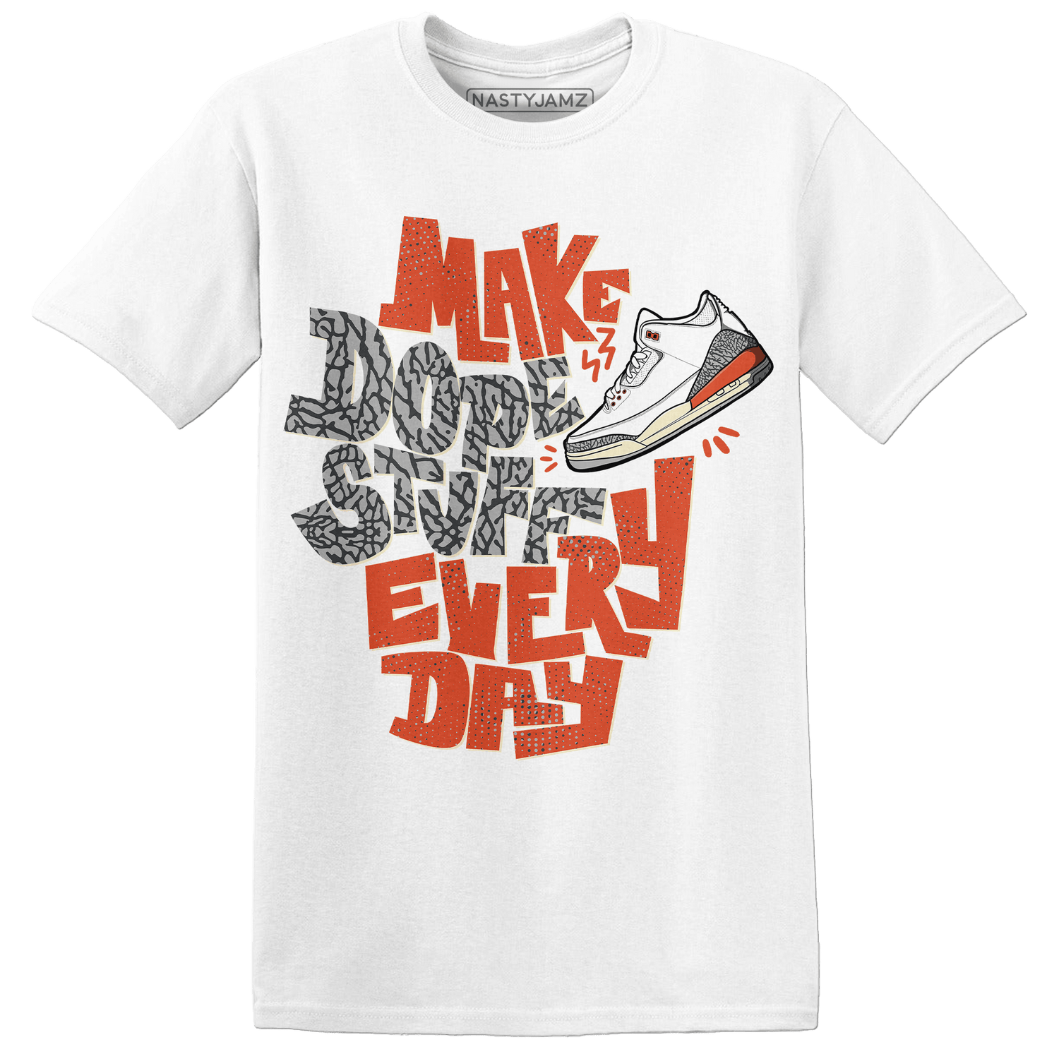 Georgia Peach 3s T Shirt Match Dope Sneaker - NastyJamz