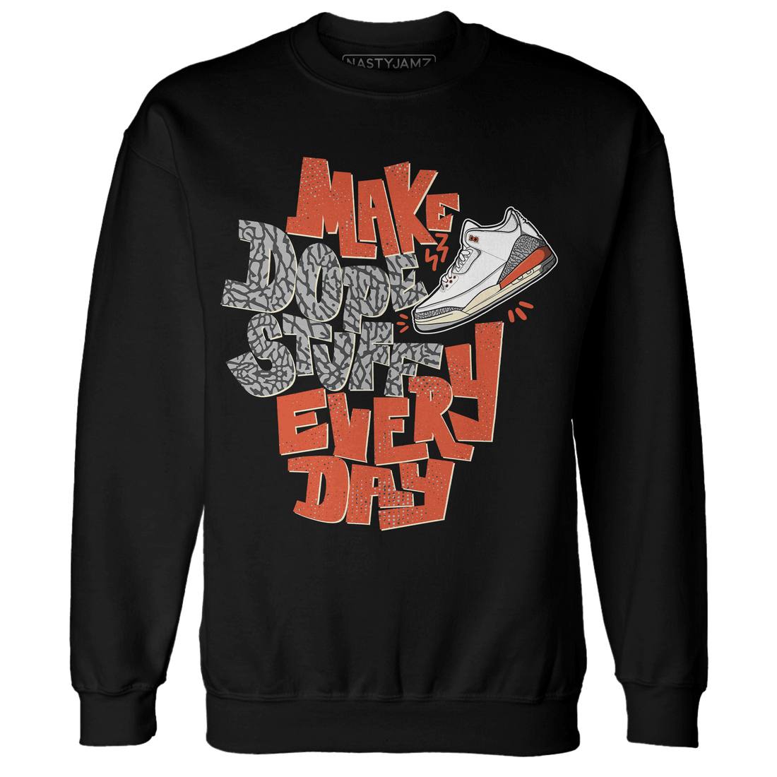 Georgia Peach 3s Sweatshirt Match Dope Sneaker - NastyJamz