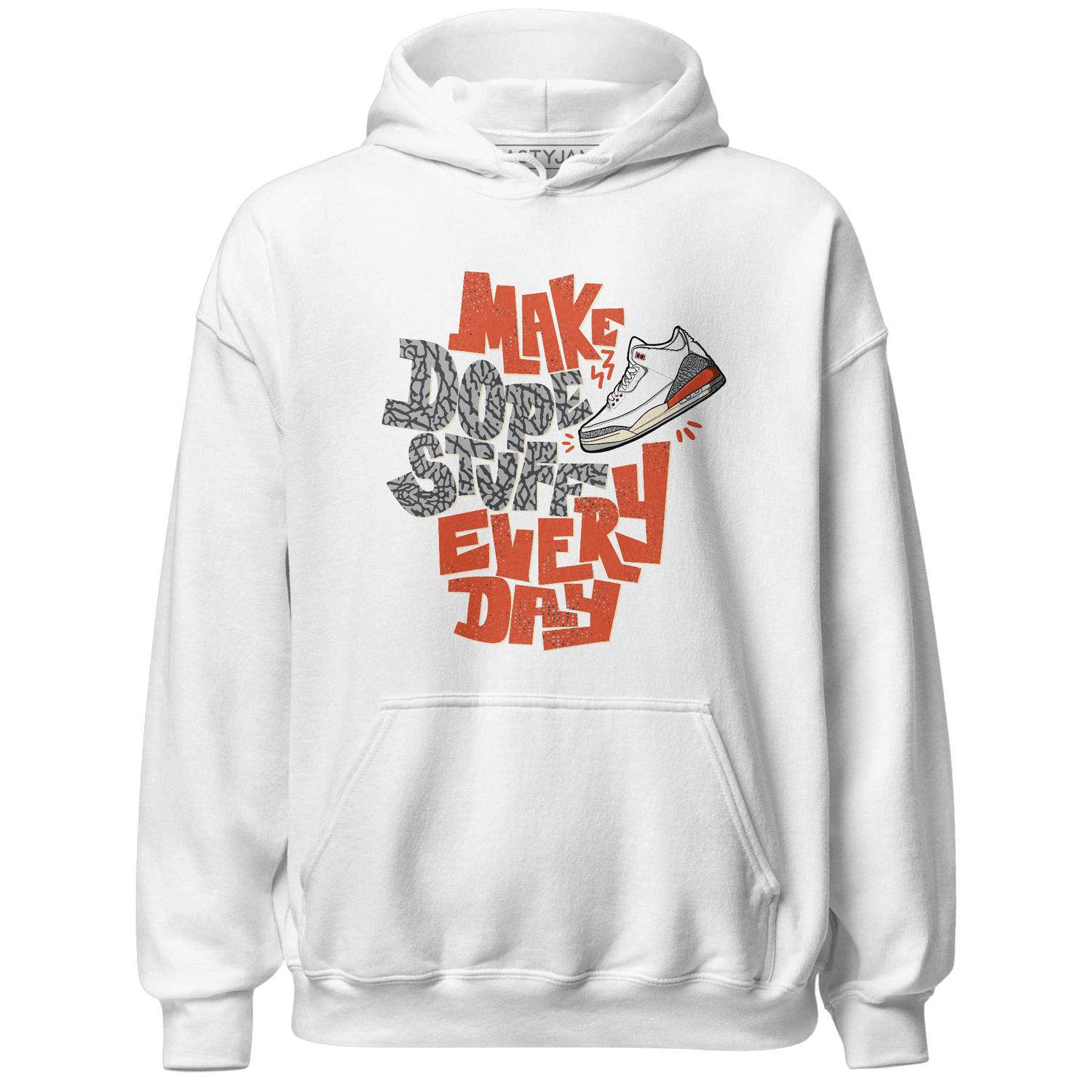 Georgia Peach 3s Hoodie Match Dope Sneaker - NastyJamz