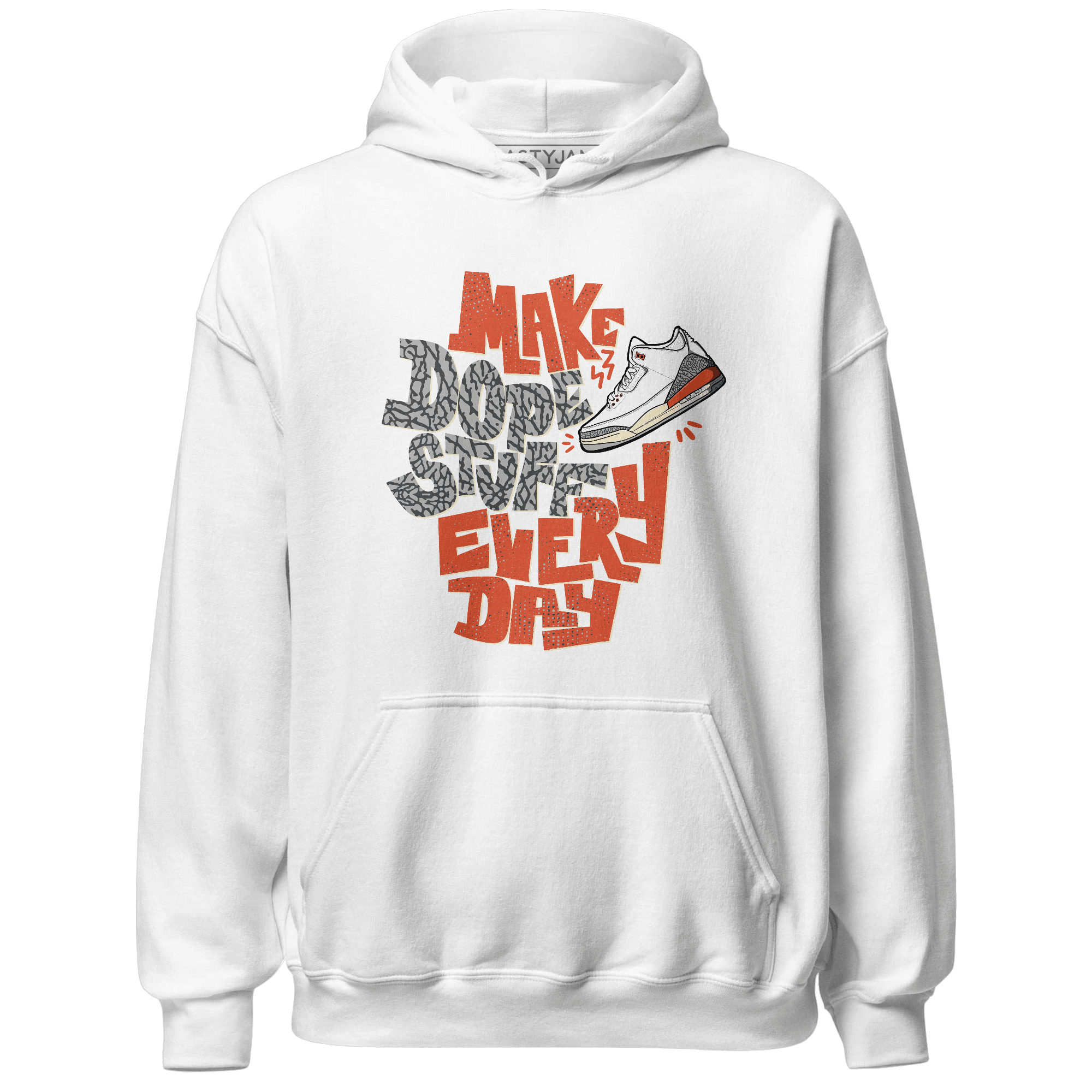 Georgia Peach 3s Hoodie Match Dope Sneaker - NastyJamz