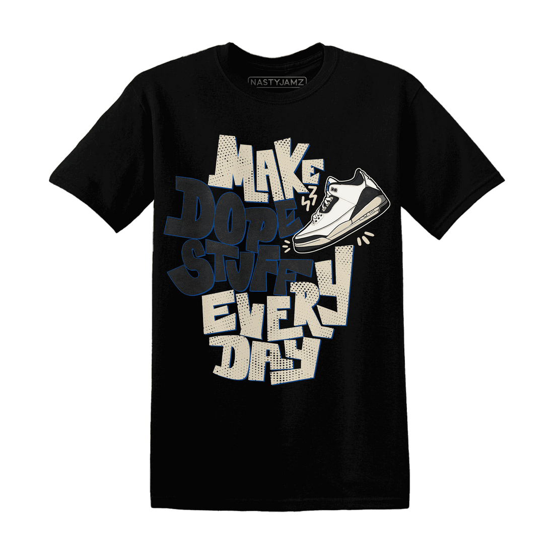 Quaiii 54 3s T Shirt Match Dope Sneaker - NastyJamz