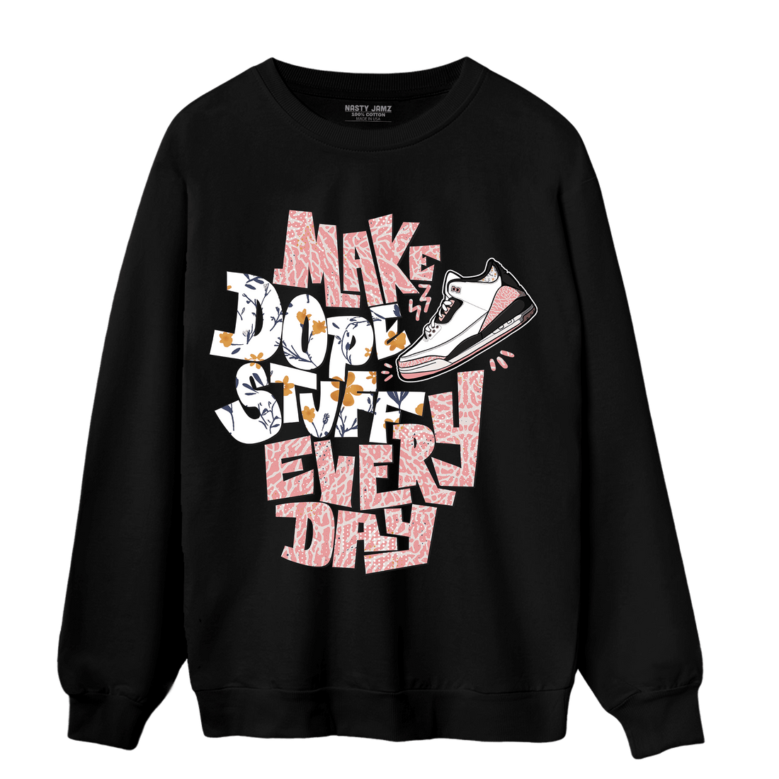 Red Stardust 3s Sweatshirt Match Dope Sneaker - NastyJamz