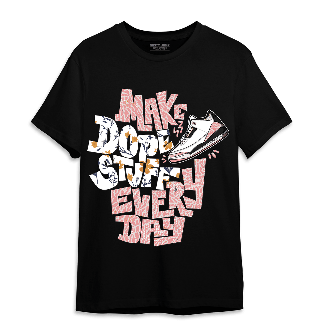 Red Stardust 3s T Shirt Match Dope Sneaker - NastyJamz