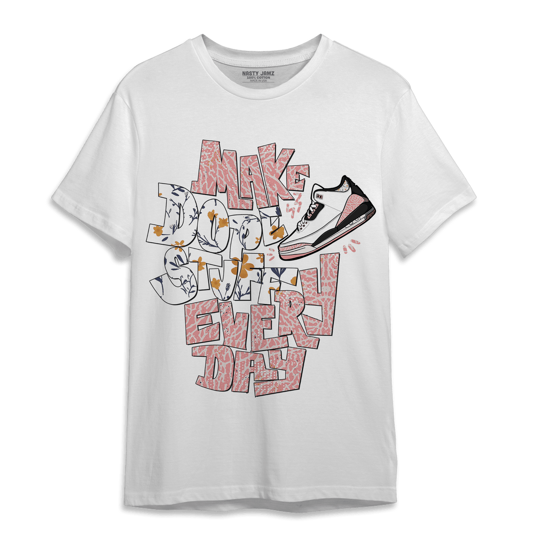 Red Stardust 3s T Shirt Match Dope Sneaker - NastyJamz